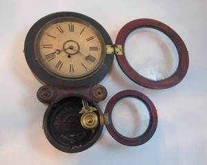F. Ingraham & Co.  antique working wall clock with Rosewood outer