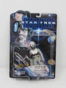 Individual in box Star Trek  Picard in a Spacesuit