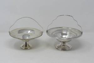 2  Vintage 1960s Sterling Silver baskets