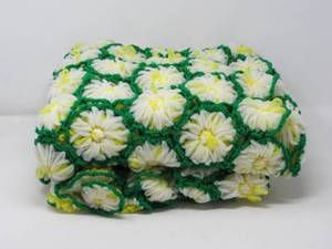 A Blast from the Past Vintage 1960s Crocheted Daisy Throw in Original Daytons Box
