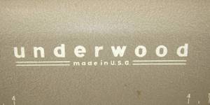 Vintage 1960s Underwood Typewriter and typing table on casters