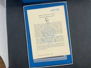 GSA Uncirculated 1883 Carson City Morgan Dollar with Original Box and COA
