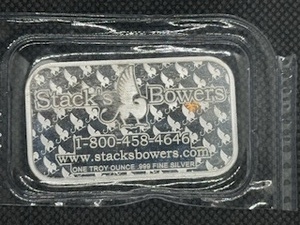 2022 BU Stacks & Bowers 1 Oz. Silver Bar