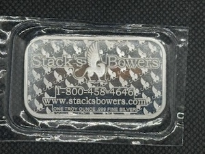 2022 BU Stacks & Bowers 1 Oz. Silver Bar