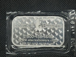 2022 BU Stacks & Bowers 1 Oz. Silver Bar