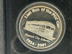 2001 Rare 1oz Silver Round Commemorating Last Run of Newark PCC Car (Only 5000 Minted) - With COA & Purity Verified With Sigma