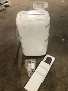 Toshiba 6,000 BTU Portable Air Conditioner Cools 250 Sq. Ft. with Dehumidifier and Remote Control in White   Customer Returns See Pictures