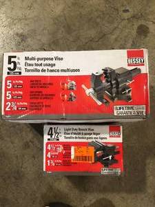 Lot of Assorted Bessey Multi-purpose Vise Various Sizes  Customer Returns See Pictures