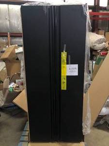 Husky 4-Piece Regular Duty Welded Steel Garage Storage System in Black   Customer Returns See Pictures
