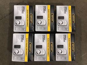 Lot of Defiant Single Cylinder Castle Electronic Keypad Deadbolt Satin Nickel Customer Returns See Pictures
