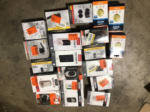 Lot of Assorted Digital Door Locks and Door Handles Various Models and Conditions   Customer Returns See Pictures