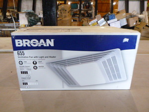 lot 43 image: Broan Ventilation Fan with Light and Heater