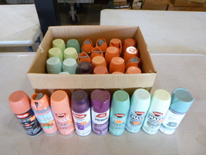 lot 53 image: 32 Cans of Spray Paint