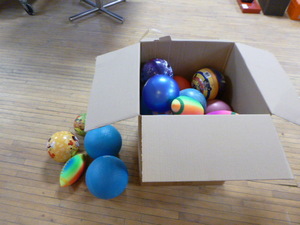 lot 111 image: Box of Rubber Balls