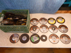 lot 173 image: Lot of Power Mike and Davidson Metal and Masonry Disks.