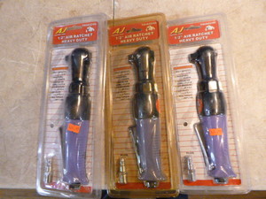 lot 146 image: 3 AJ Pneumatic Tools 12 Air Ratchets