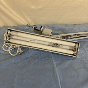 lot 40 image: LTS E78751 Industrail Swing Arm Clamp Deck Lamp Light - In Great Condition