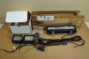 lot 59 image: oEdRo 20 LED Light Bar with 4 Work Light Pods for Off Road Truck