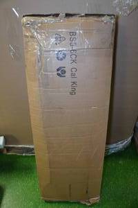 lot 130 image: Aldrich 5 California King Box Spring Bed Base with Cover-Black