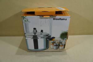lot 144 image: BreeRainz 12 Quart Aluminum Pressure Cooker