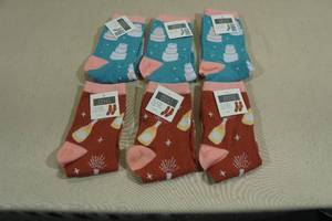 lot 234 image: 6 Pairs Adult Novelty Socks