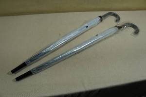lot 243 image: 2 Clear Umbrellas 45.67 Open