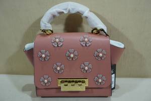 lot 60A image: Zac Posen Eartha Top Handle Floral Leather Purse