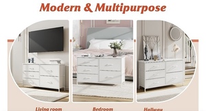 lot 141 image: Nicehill 5-Drawer Dresser -White