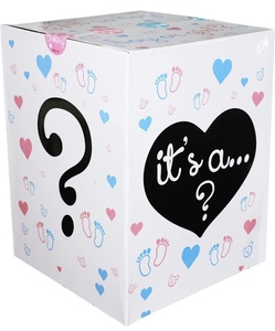 lot 180 image: Nejoe Baby Gender Reveal Box for Balloons
