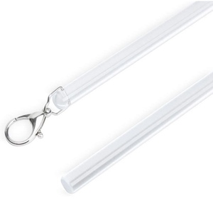 lot 189 image: Solokos 2-Pack 40 Acrylic Curtain Pull Rods