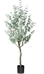 lot 190 image: 4 Tall Artificial Eucalyptus Tree
