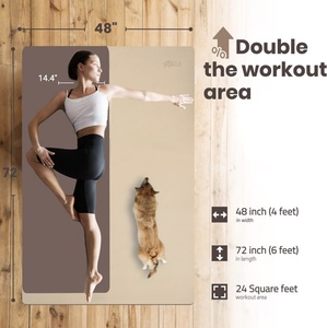 lot 192 image: GoGoKiwi Large Yoga Mat 6x4 -Neutral Nature
