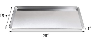 lot 206 image: New Star Commercial Grade Aluminum Baking Sheet 18x26x1