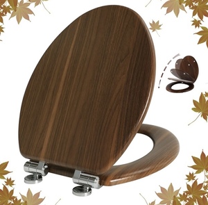 lot 211 image: Elongated Toilet Seat -Walnut