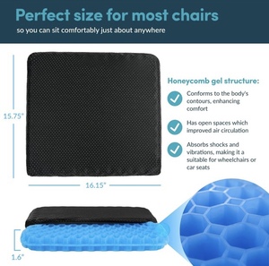 lot 213 image: Lifelong Gel Seat Cushion with Removeable Cover