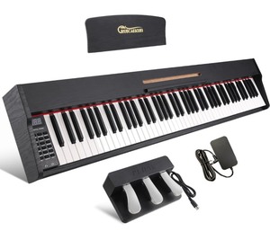 lot 163 image: 88 Key Digital Piano with Bluetooth