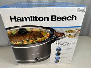 New Hamilton Beach 8 Quart Slow Cooker with Lid Rest
