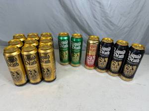 15 Cans of Liquid Death Sparkling Water - Assorted Flavors