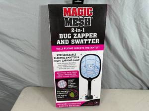 New Magic Mesh 2 in 1 Bug Zapper Fly Swatter