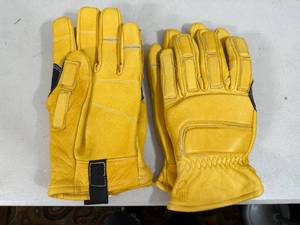 2 New Pairs Heavy Duty Leather Work Gloves