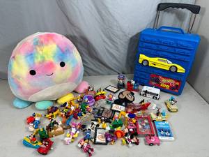 Vintage Disney Toys, Hotwheels Suitcase, Squishmallow