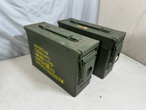 2 - 30 Cal. US Military Ammo Cans