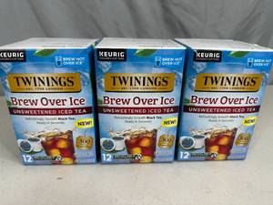 3 New Boxes Of Twinings Tea Keurig K-Cups - Unsweetened