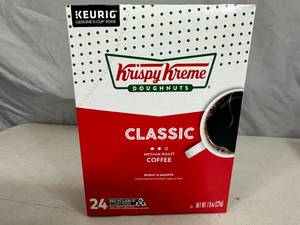 New Box of 24 Krispy Kreme Coffee Keurig K-Cups