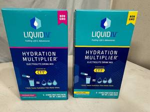 2 New Liquid IV Hydration Multiplier Drink Mix