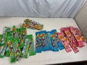 50 New Packs of Sour Super Straws Candy