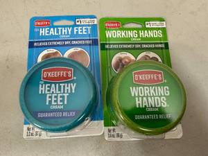 New OKeefes Working Hands and Healthy Feet Cream