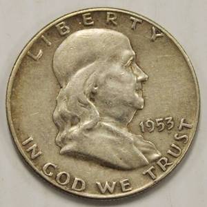 1953 - D Silver Franklin Half Dollar