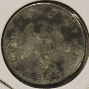 1940 German 5 Pfennig Rare Zinc Collectable Vintage Coin