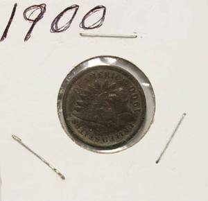 Very Nice High Grade 1900 Indian Head Penny, Full Liberty